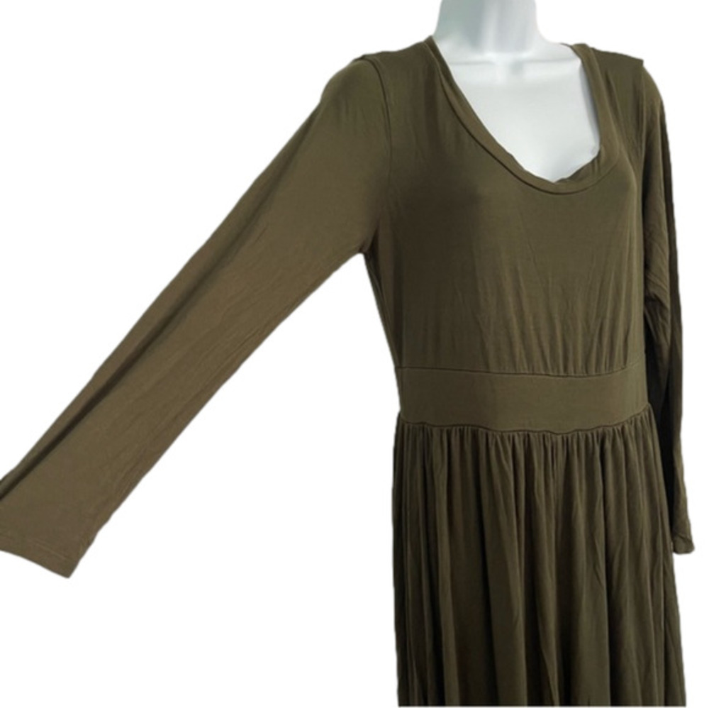 Maxi Jumpsuit in Forest Green with Empire Waist and Flowing Pants